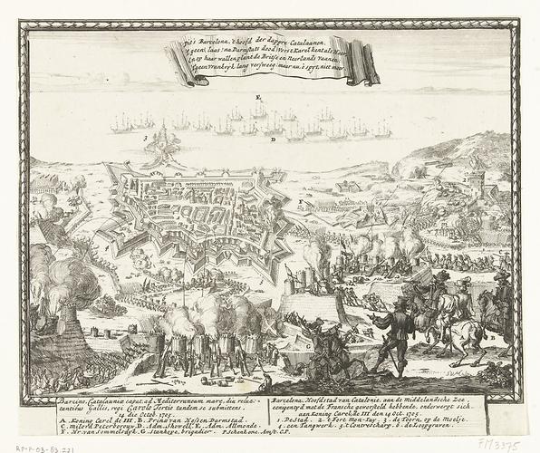 Nach der Belagerung durch die Alliierten unterwirft sich am 14. Oktober 1705 Barcelona König Karl III. von Spanien und Indien