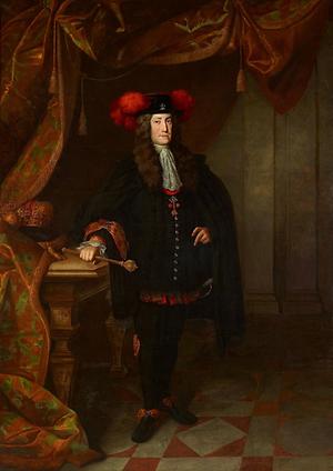 Kaiser Karl VI. gekleidet als spanischer Grande, in schwarz