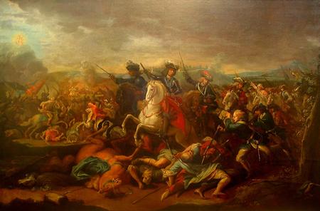 Prinz Eugen von Savoyen in der Schlacht bei Belgrad 1717
