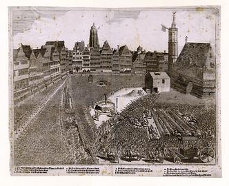Frankfurt am Main - Krönungsfeierlichkeiten am 22. Dezember 1711, Verrichtung der Erzämter