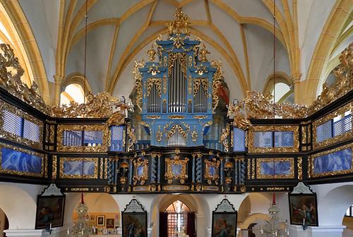 Wallfahrtskirche Maria Rehkogel - Frauenberg - Rokoko-Orgelgehäuse von Anton Josef Römer, 1774-1775 - Foto: © Bwag, Wikimedia Commons - Gemeinfrei