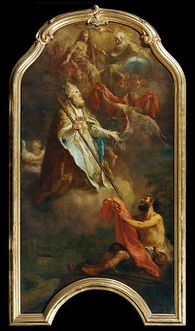 Der Heilige Martin. Öl auf Leinwand, 273 x 145 cm, 1772