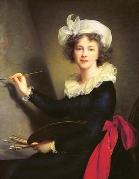 Élisabeth-Louise Vigée-Lebrun (1755 Paris-1842 Paris), Selbstporträt, 1790; Uffiien, Florenz - Foto: Wikimedia Commons - Gemeinfrei