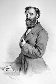 Matteo Salvi, italienischer Komponist, Direktor der Hofoper von 1861 bis 1867, Lithographie