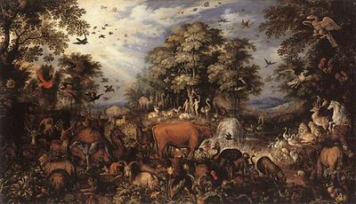 Das Paradies, Roelant Savery. Öl auf Holz, Höhe: 80,5 cm. 1626; Weite: 137,6 cm; Gemäldegalerie Berlin - Foto: Wikimedia Commons - Gemeinfrei