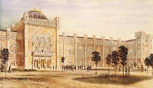 Ansicht k. k. Hofwaffenmuseum (Arsenal), 1857