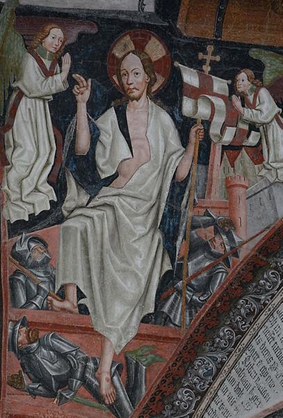 'Auferstehung Christi', Fresko, Meister Leonhard von Brixen, 1472. Kreuzgang, Dom, Brixen