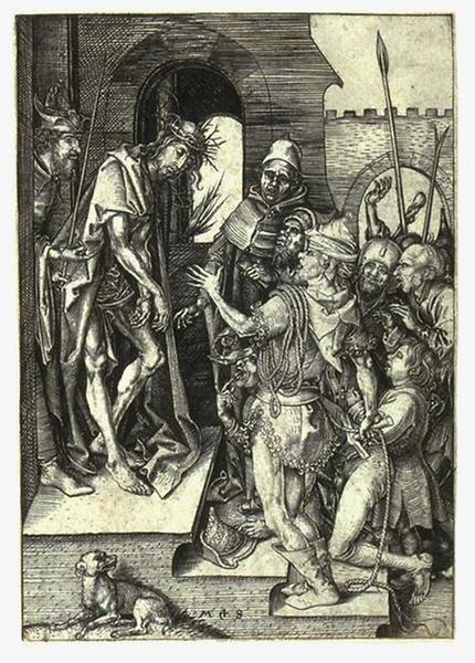 Ecce Homo. Kupferstich. Martin Schongauer, vor 1491