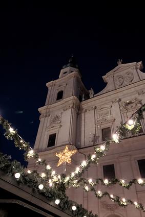 Salzburger Dom, Christkindlmarkt, Dekoration