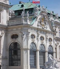 Oberes Belvedere, südseitiger Mitteltrakt