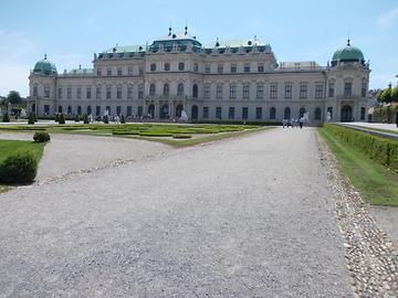 Oberes Belvedere, nordseitige Fassade