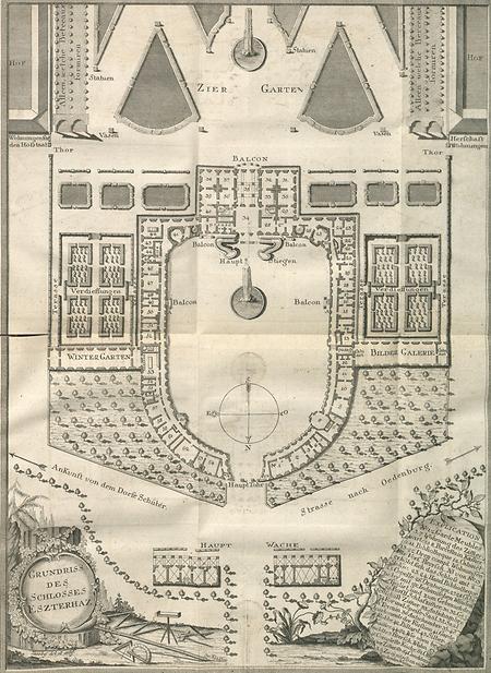 'Grundriss des Schlosses Eszterhaz, 1784'