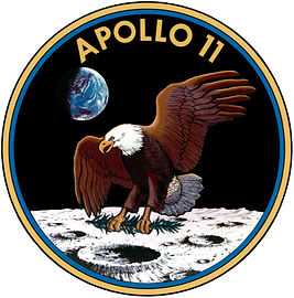 Missionslogo der ersten Mondlandungsmission der NASA Apollo 11