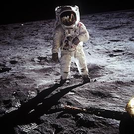 Buzz Aldrin aufgenommen von Neil Armstrong