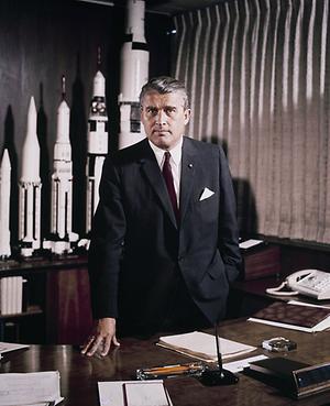 Wernher von Braun (1912-1977), Wegbereiter der Raketenwaffen und Raumfahrt, von 1960 bis 1972 Direktor des NASA Marshall Space Flight Center