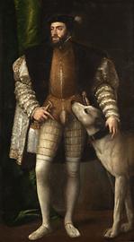 Karl V. mit Hund