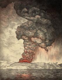 Eruption des Krakatau am 27. August 1883