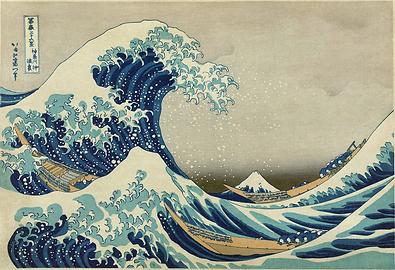 Die große Welle vor Kanagawa, Katsushika Hokusai