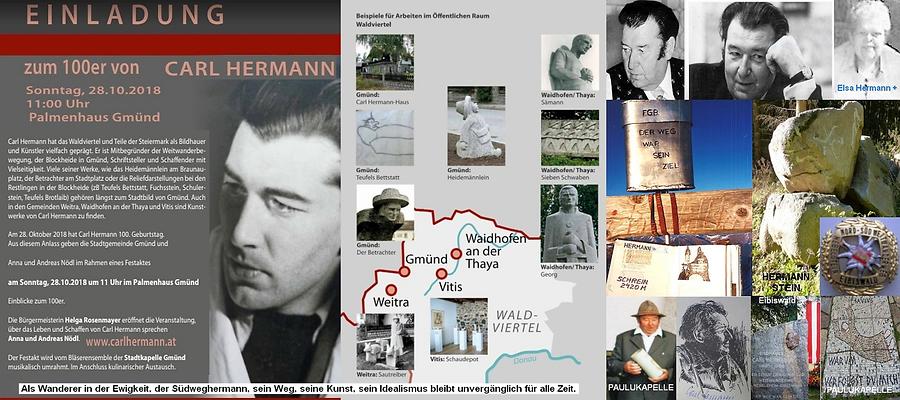 Bild 'Niederösterreich Steiermark Bildhauer Carl Hermann Weitwandervater 100.Geburtstag Nationalfeiertag'