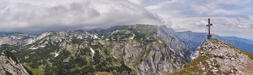 Panorama beim Buchbergkogel gegen Hochschwab