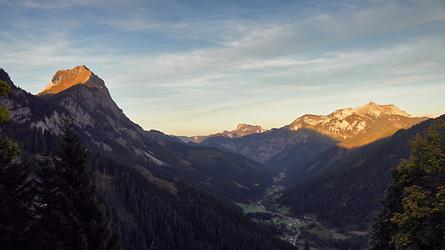 Über dem Radmertal und 'allen Gipfeln wird Ruh'...'