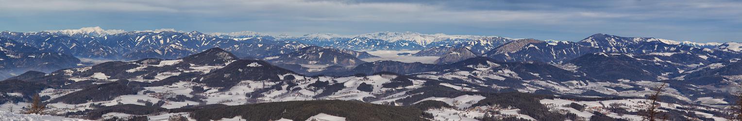 Winterliches Hochschwabpanorama