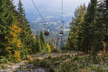 Gemütlich ist es auf den Schöckl zu gondeln