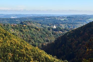 Herbersteinklamm und Kirche Sankt Johann bei Herberstein