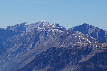 Der Hochschwab: ein Teleblick über die Aflenzer Staritzen