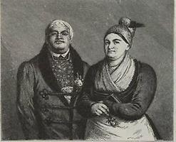Oberösterreicherin mit Goldhaube. Aus dem Kronprinzenwerk, 1889