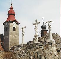 Kreuzigungsgruppe Kühnring, Foto: Alfred Wolf width=