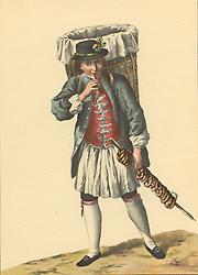 'Bretzenbäck', aus dem Brandschen Kaufruf, 1775. Gemeinfrei