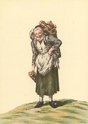 'Milchweib' aus dem Brandschen Kaufruf, 1775. Gemeinfrei