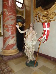 Statue des Auferstandenen in der Jesuitenkirche Wien 1. Foto: Doris Wolf