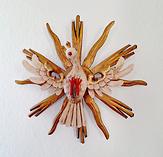 geschnitzte Heiliggeisttaube, Foto: Doris Wolf geschnitzte Heiliggeisttaube, Foto: Doris Wolf