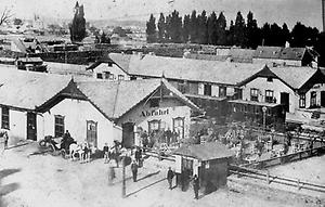 Franz-Josefs-Bahnhof, um 1870, Slg. Alfred Wolf