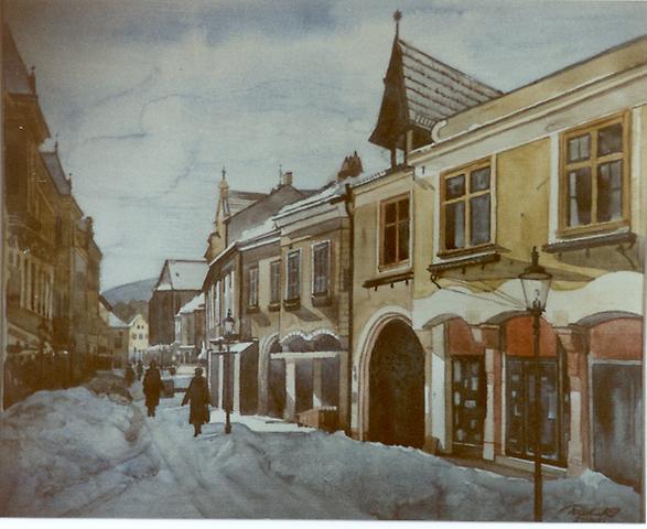 Bild 'Mödling,_Hauptplatz_im_Winter_II_1986-34_'