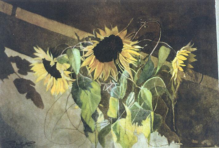 Bild 'Stilleben_mit_Sonnenblumen_1997-10_'