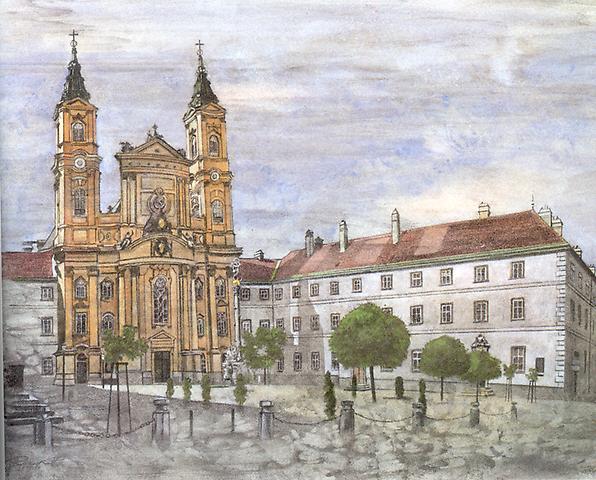 Bild 'Kirche_zu_Maria_Treu,_Piaristenkloster_1983-05_'