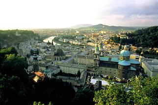 Salzburg Blick auf die Stadt