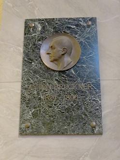 Stiftskirche - Anton Bruckner-Gedenktafel