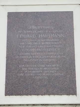 Kreuzschwestern-Kloster,Eduard Hartmann-Gedenktafel