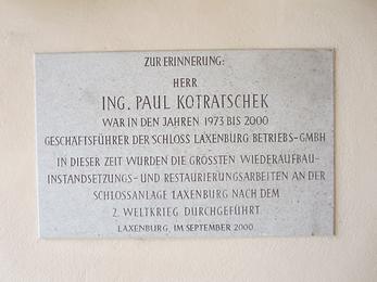 Franzensburg - Paul Kontratschek-Gedenktafel