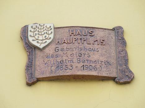 Hauptplatz - Wilhelm Bernatzik-Gedenktafel