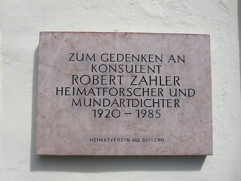Robert Zahler-Gedenktafel, Heimat- und Landlermuseum