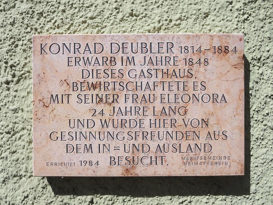 Konrad Deubler-Gedenktafel