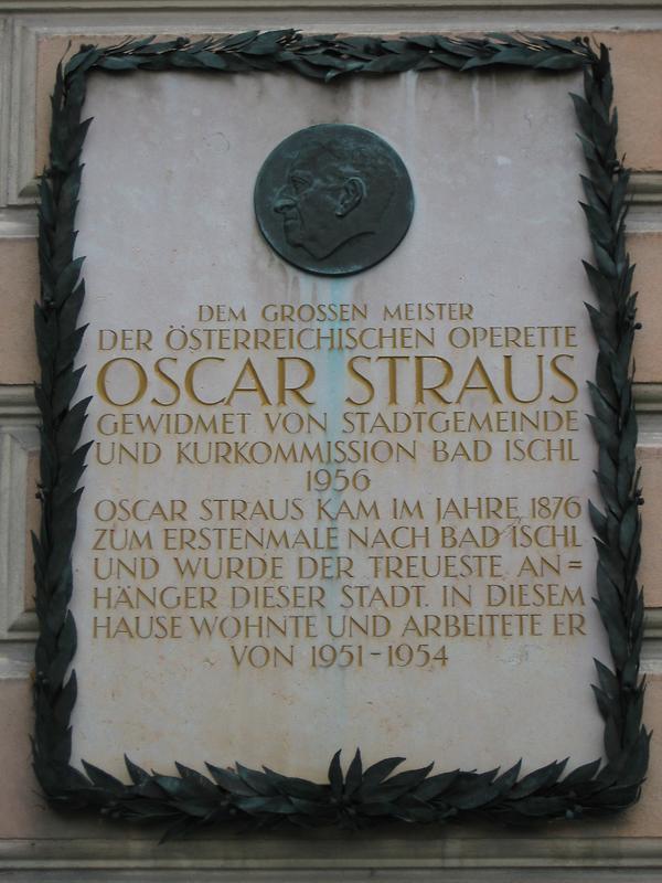 Wiesingerstraße 1, Gedenktafel Oscar Straus