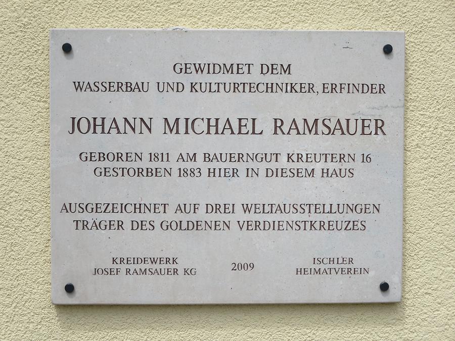 Johann Michael Ramsauer-Gedenktafel