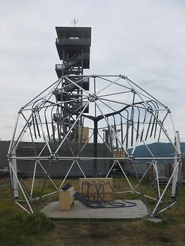 Installation Klanggarten mit kinetischer Skulptur von Josef Baier