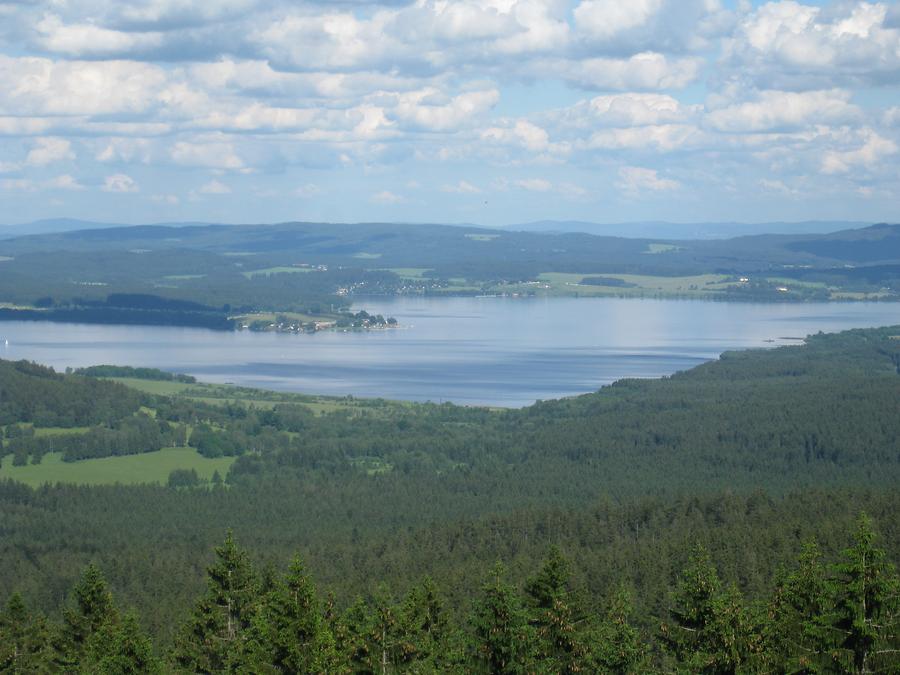 Blick auf den Moldaustausee